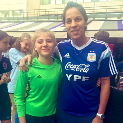 France 2019, Seleccion Argentina, Visitando a Vanina Correa