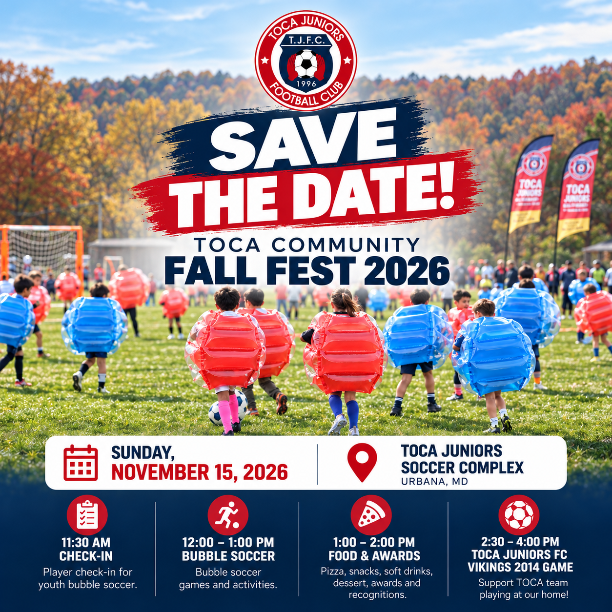 Save the Date — TOCA Community Fall Fest, Sunday November 15, 2026